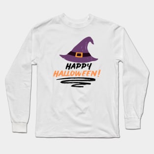 Happy Halloween Graphic T-Shirt Long Sleeve T-Shirt